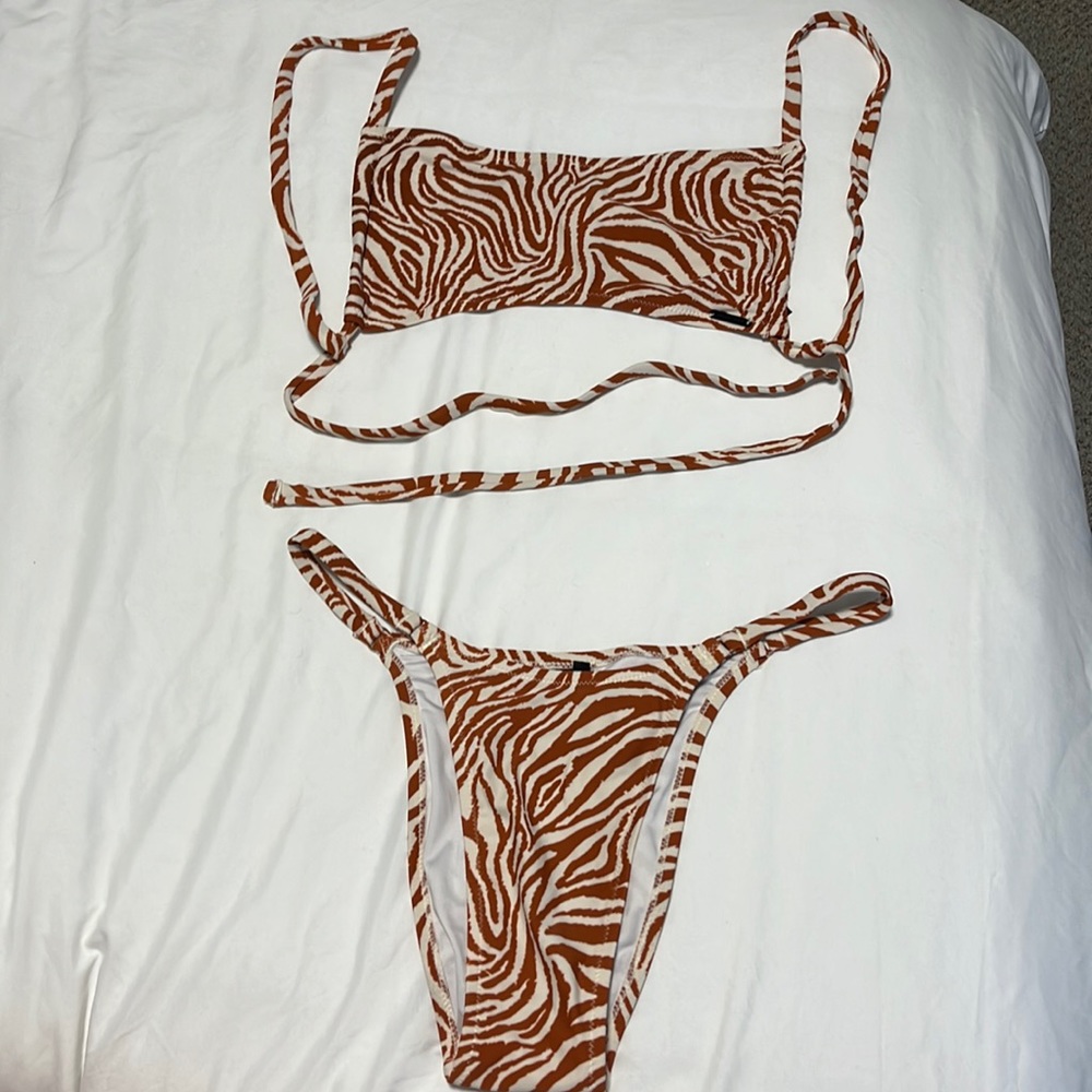 Kendall & Kylie Rust Tiger print bikini